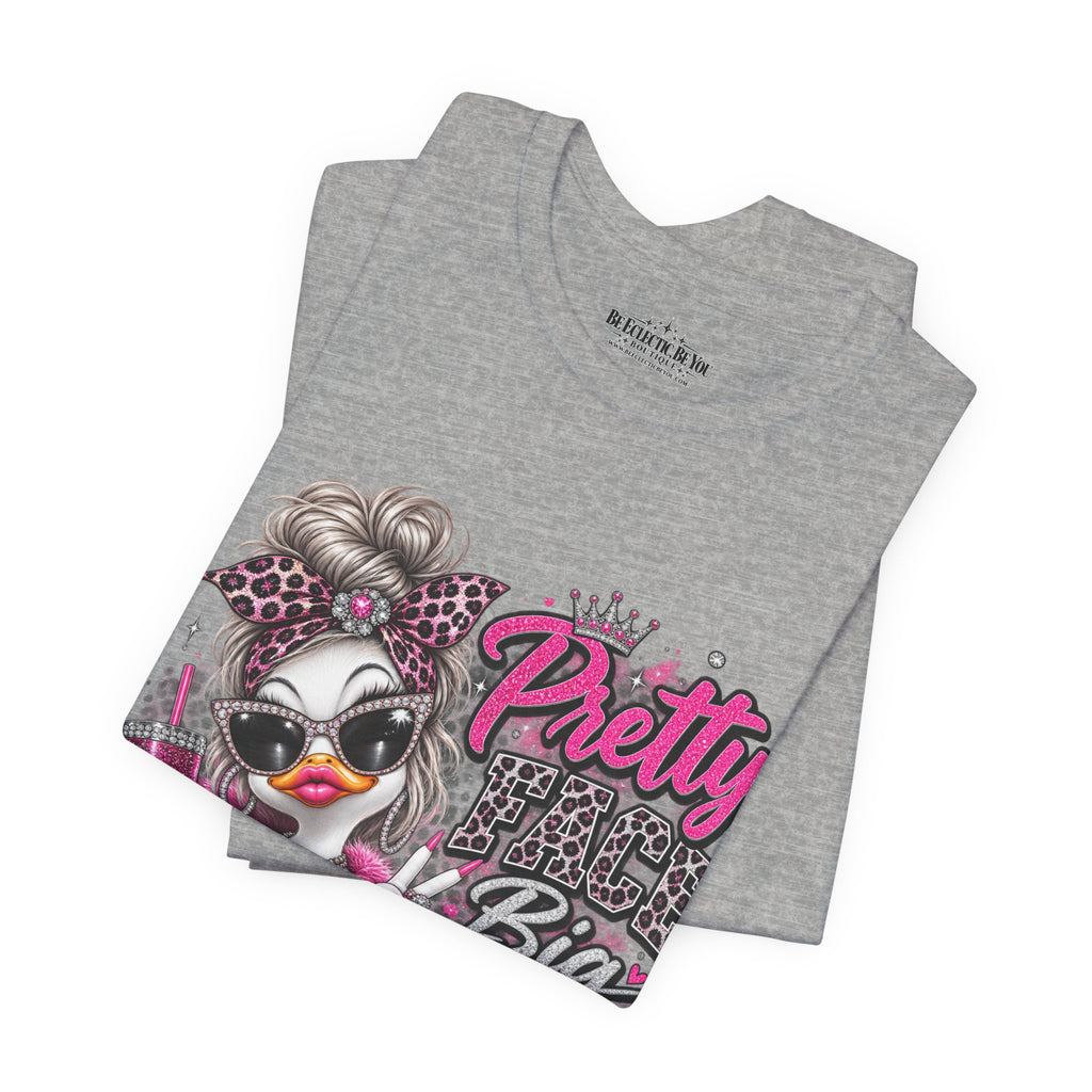 Pretty with a Big Attitude Don’t Care Graphic T-Shirt