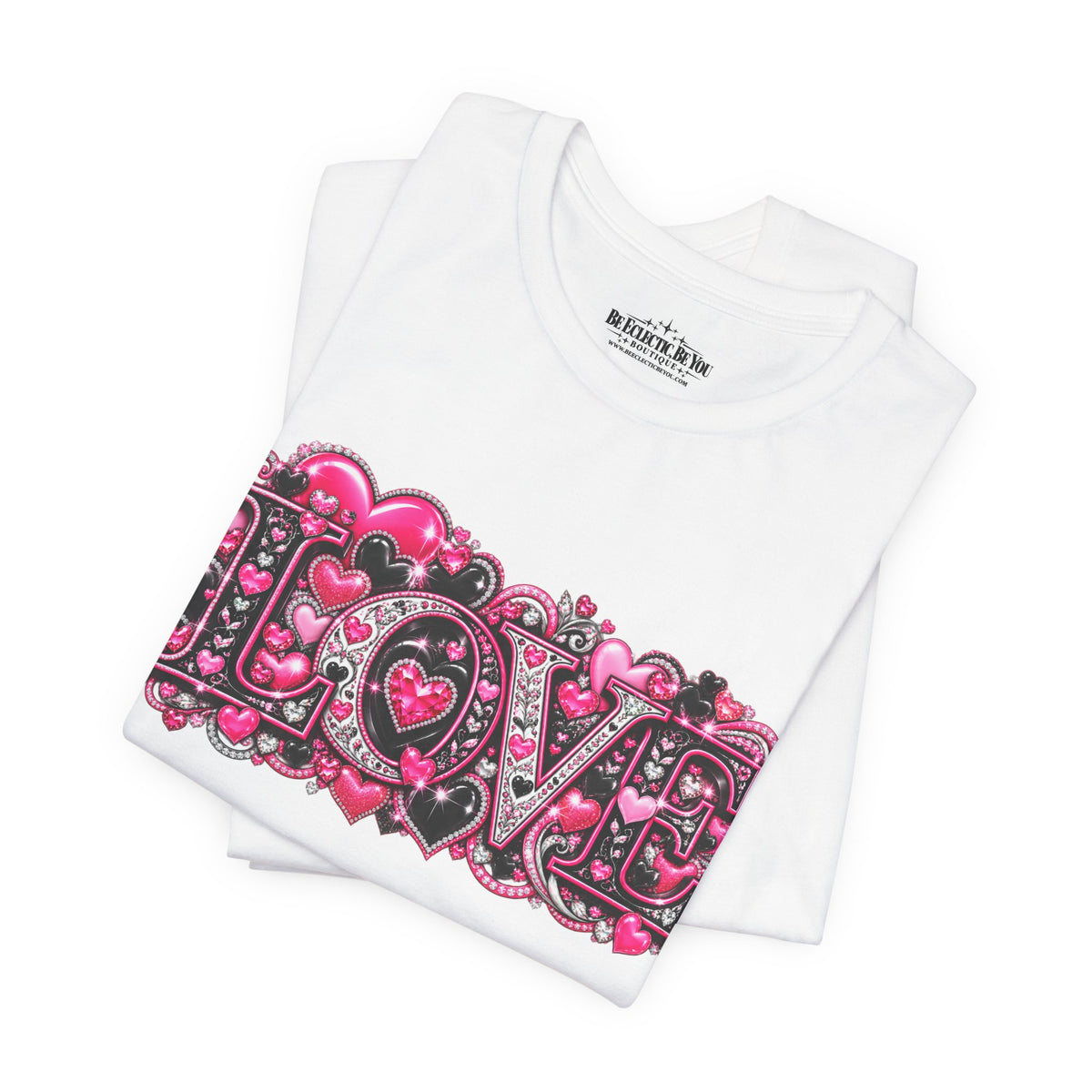 Love Graphic T-Shirt – Romantic Pink Valentine’s Day Tee