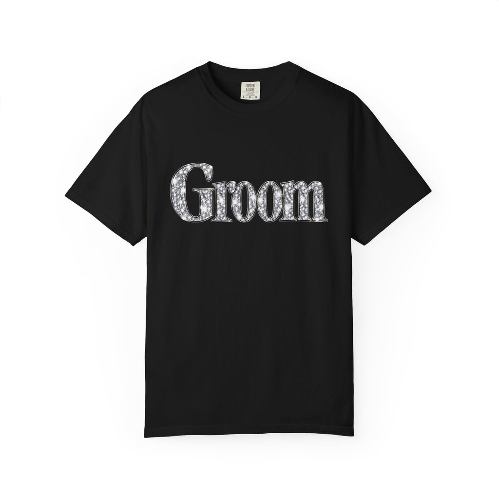 Groom Logo T-Shirt — Wedding Party Tee for Groom and Groomsmen