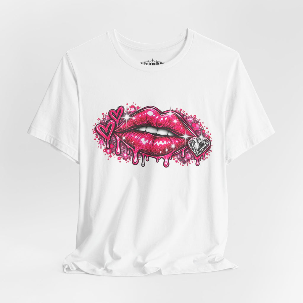 Sparkly Pink Lips Graphic Tee