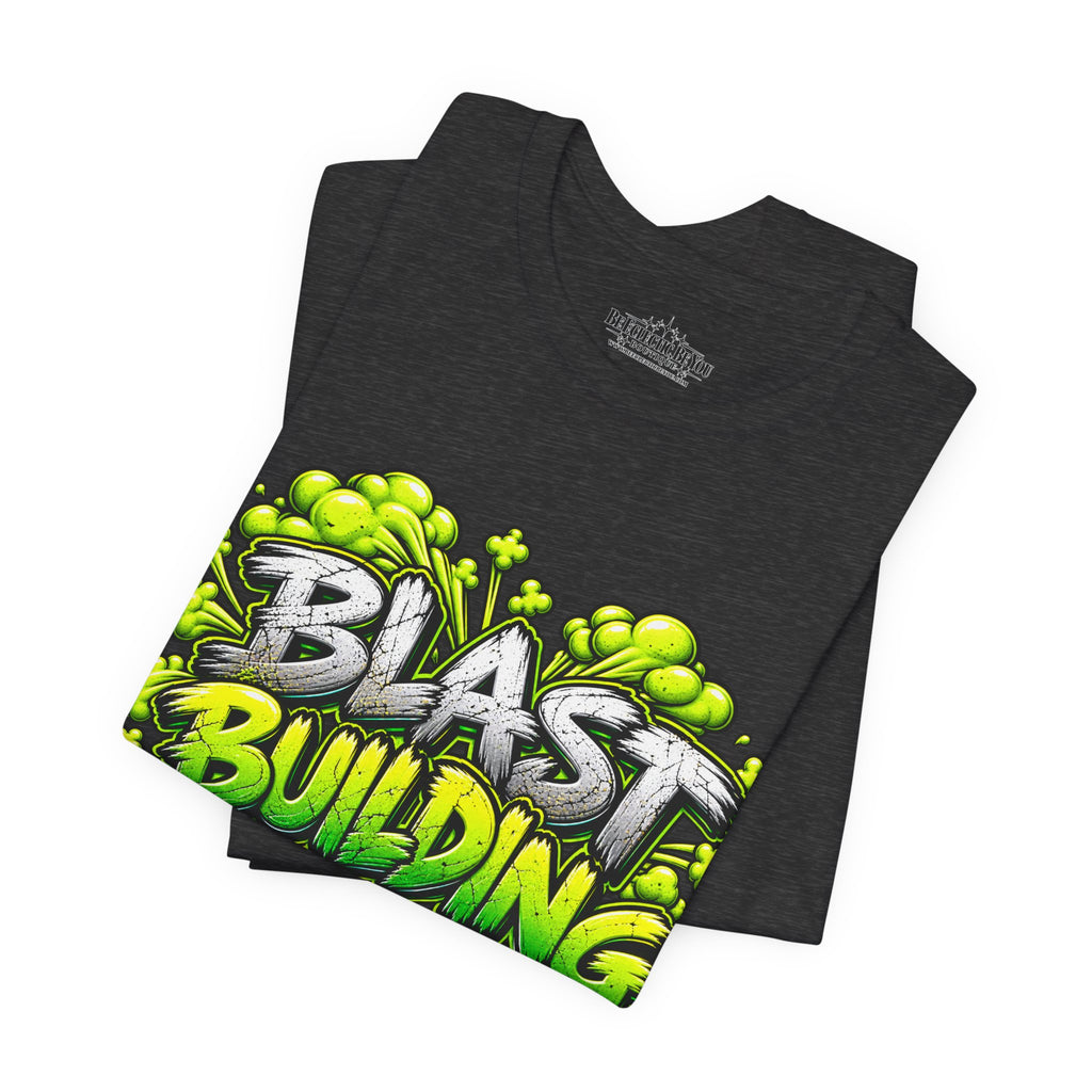 Blast Building Warning Blast Zone Graphic T-Shirt