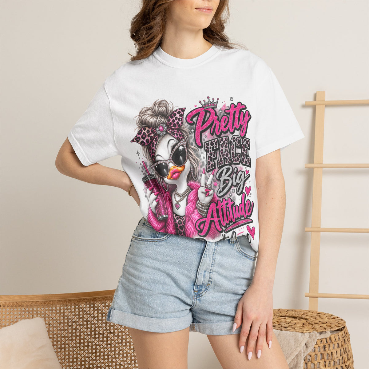 Pretty Big Attitude T‑Shirt — Cute Sassy Graphic Tee