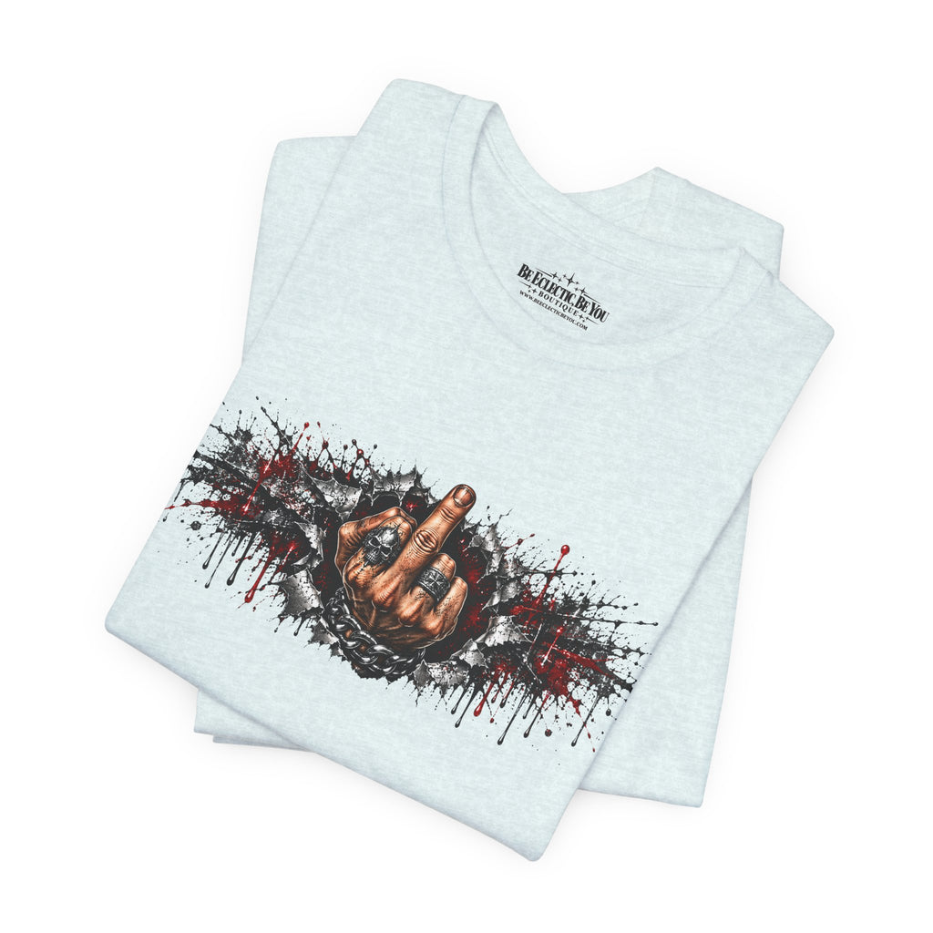 Rock On Hand Gesture Graphic T-Shirt