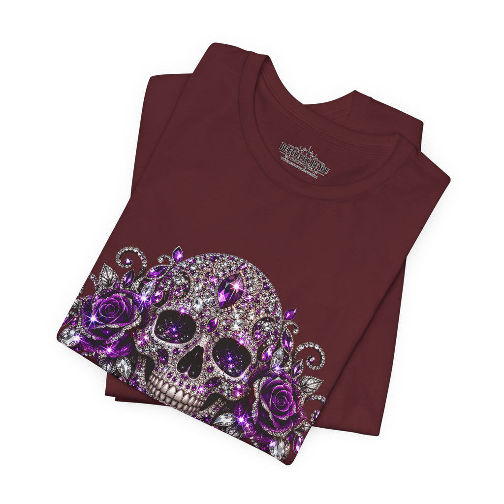 Gothic Purple Skull Tee
