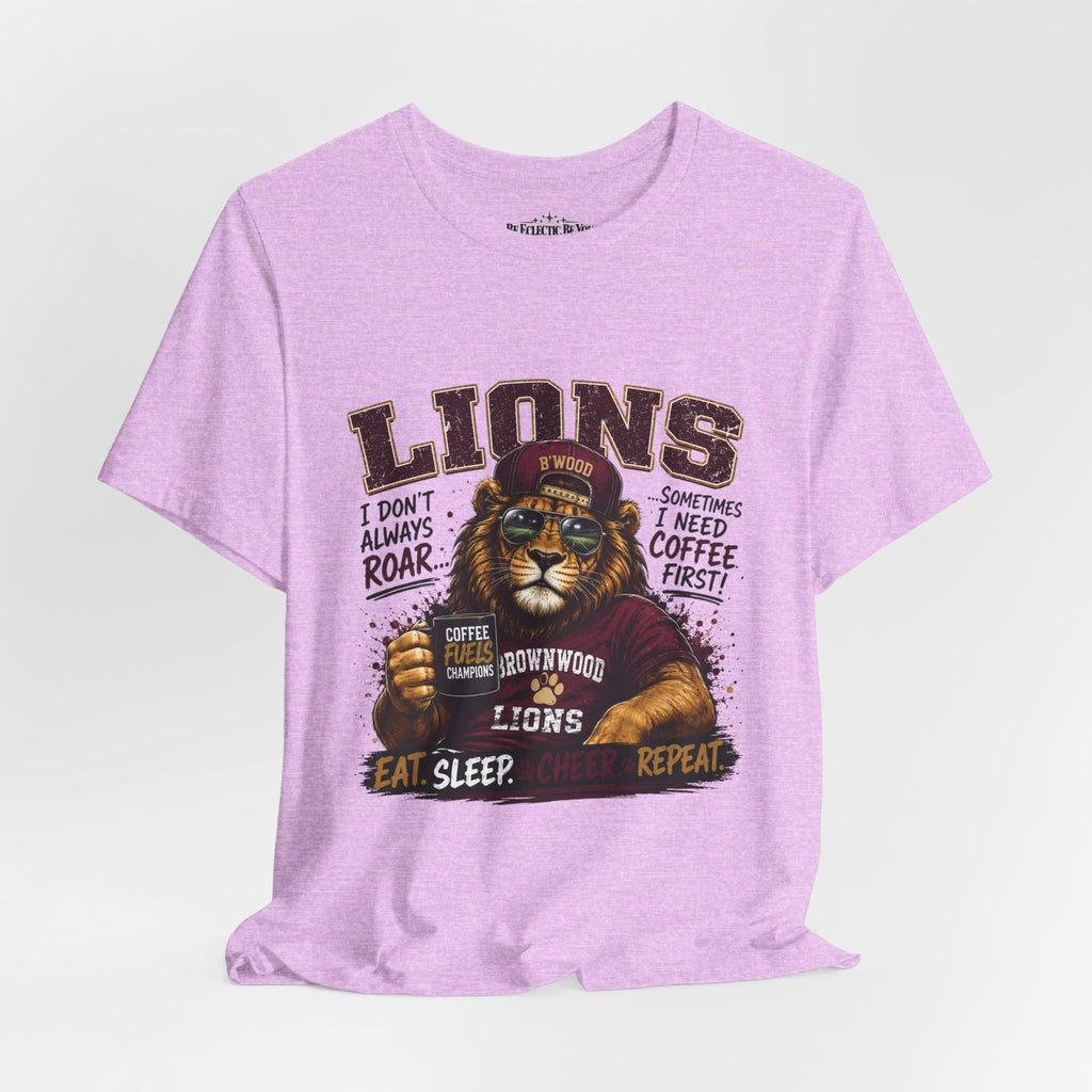 Lions Coffee First Eat Sleep Repeat Graphic T-Shirt
