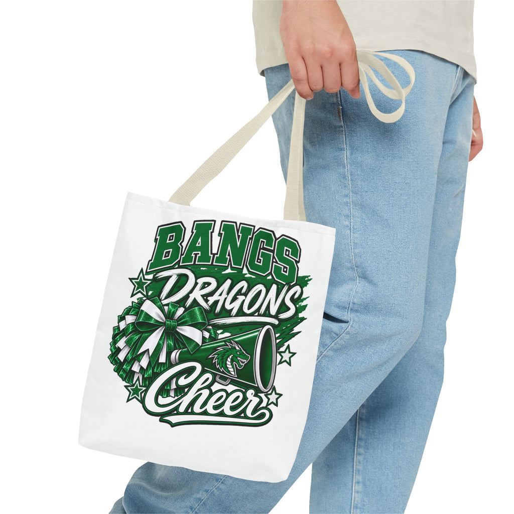 Bangs Dragons Cheer Tote Bag – Pom-Pom & Megaphone School Spirit Tote