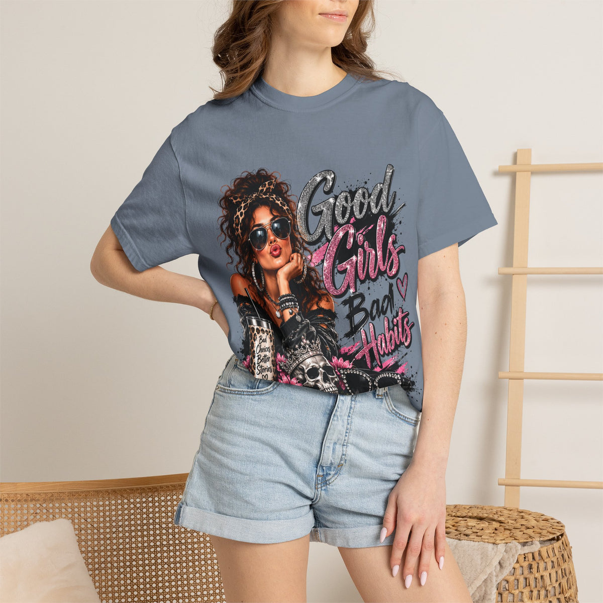 Good Girls Bad Habits Graphic T-Shirt