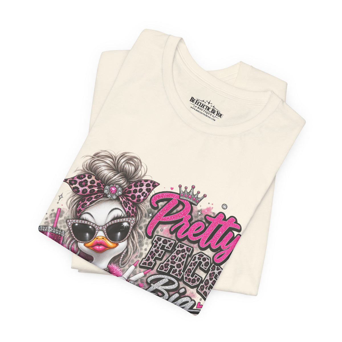 Pretty with a Big Attitude Don’t Care Graphic T-Shirt
