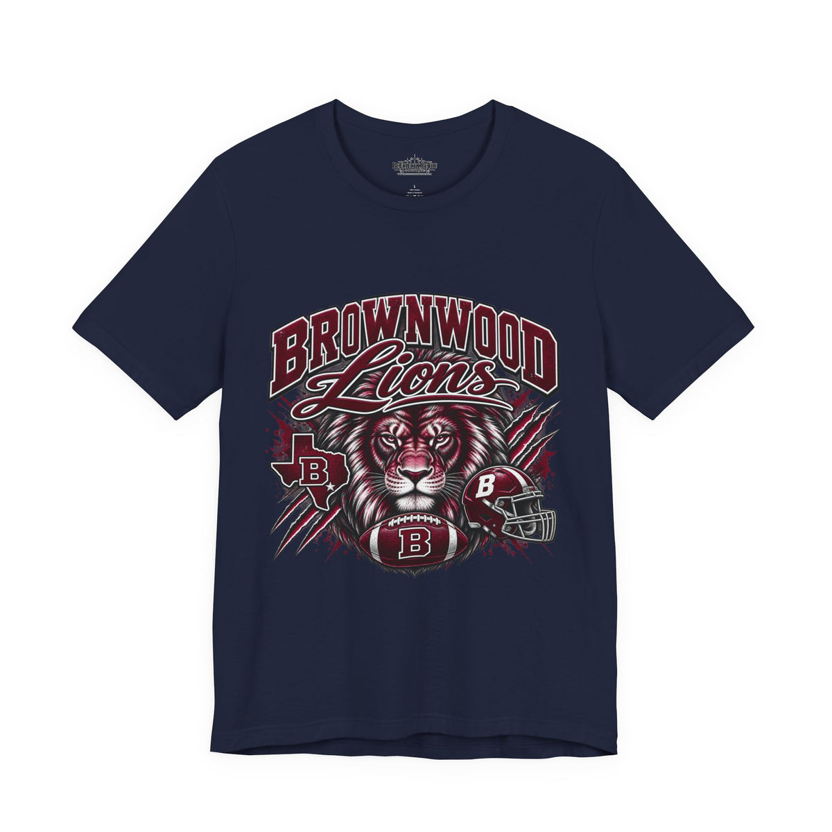 Brownwood Lions Mascot Jersey T-Shirt