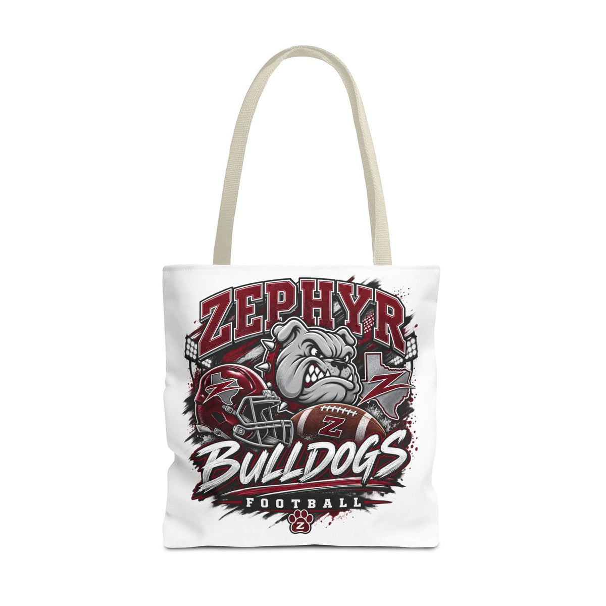 Zephyr Bulldogs Football Tote