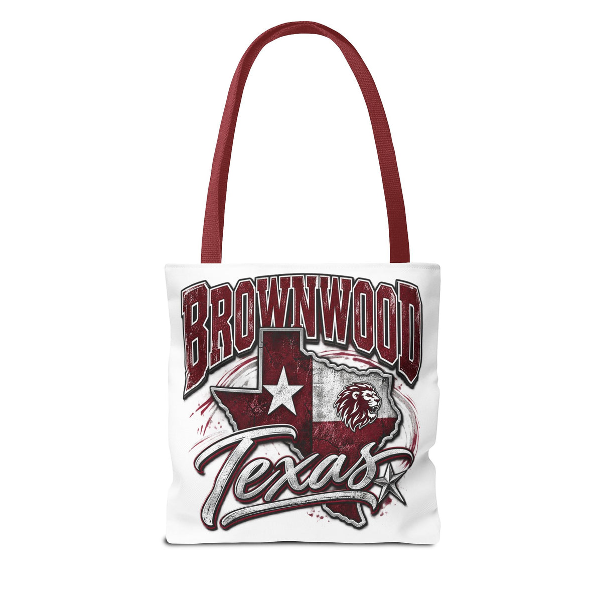 Brownwood Texas Tote Bag – Vintage State Pride AOP Canvas Tote