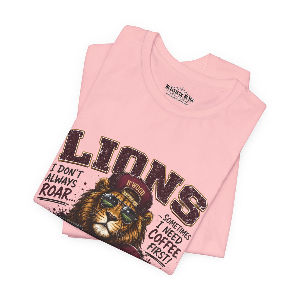 Lions Coffee First Eat Sleep Repeat Graphic T-Shirt