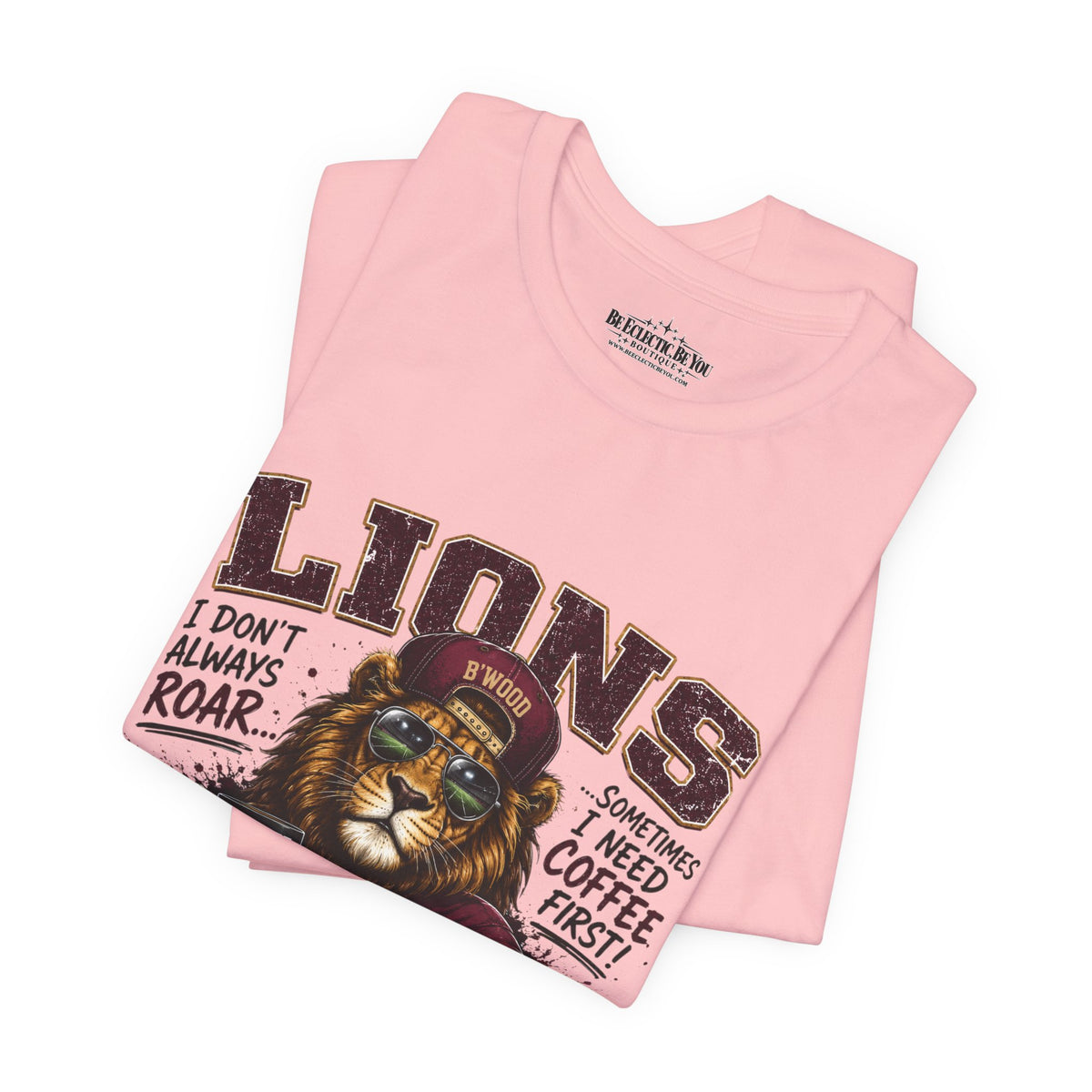 Lions Coffee First Eat Sleep Repeat Graphic T-Shirt