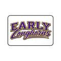 Early Longhorns Desk Mat — Purple & Gold Gaming/Office Mousepad