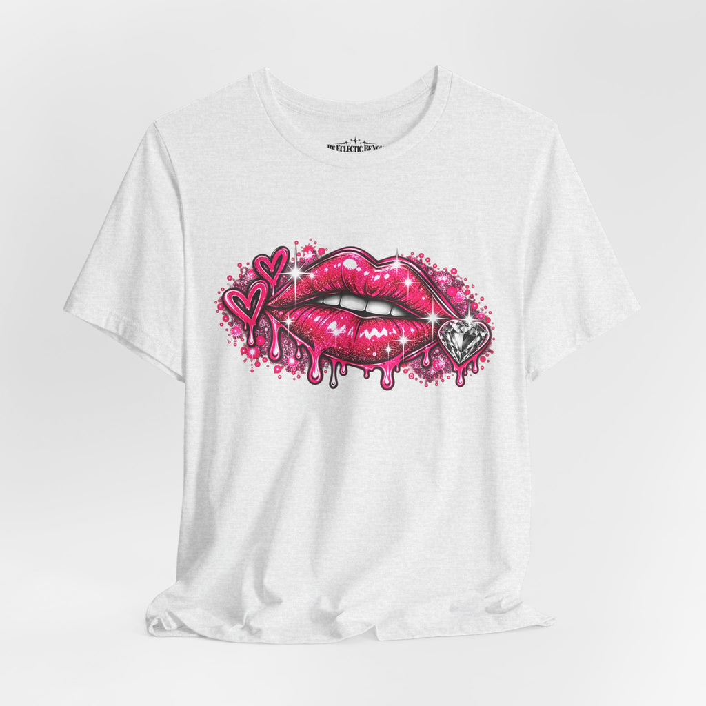 Sparkly Pink Lips Graphic Tee