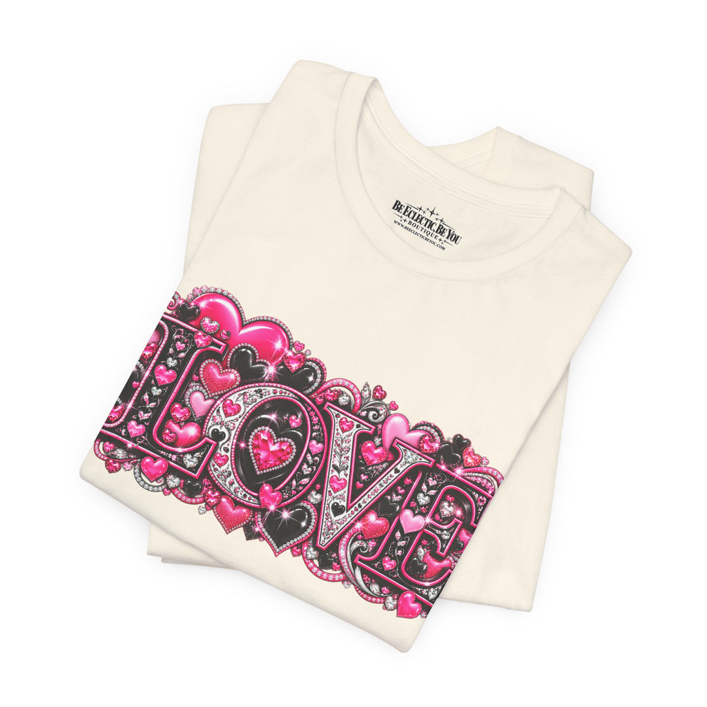 Love Graphic T-Shirt – Romantic Pink Valentine’s Day Tee
