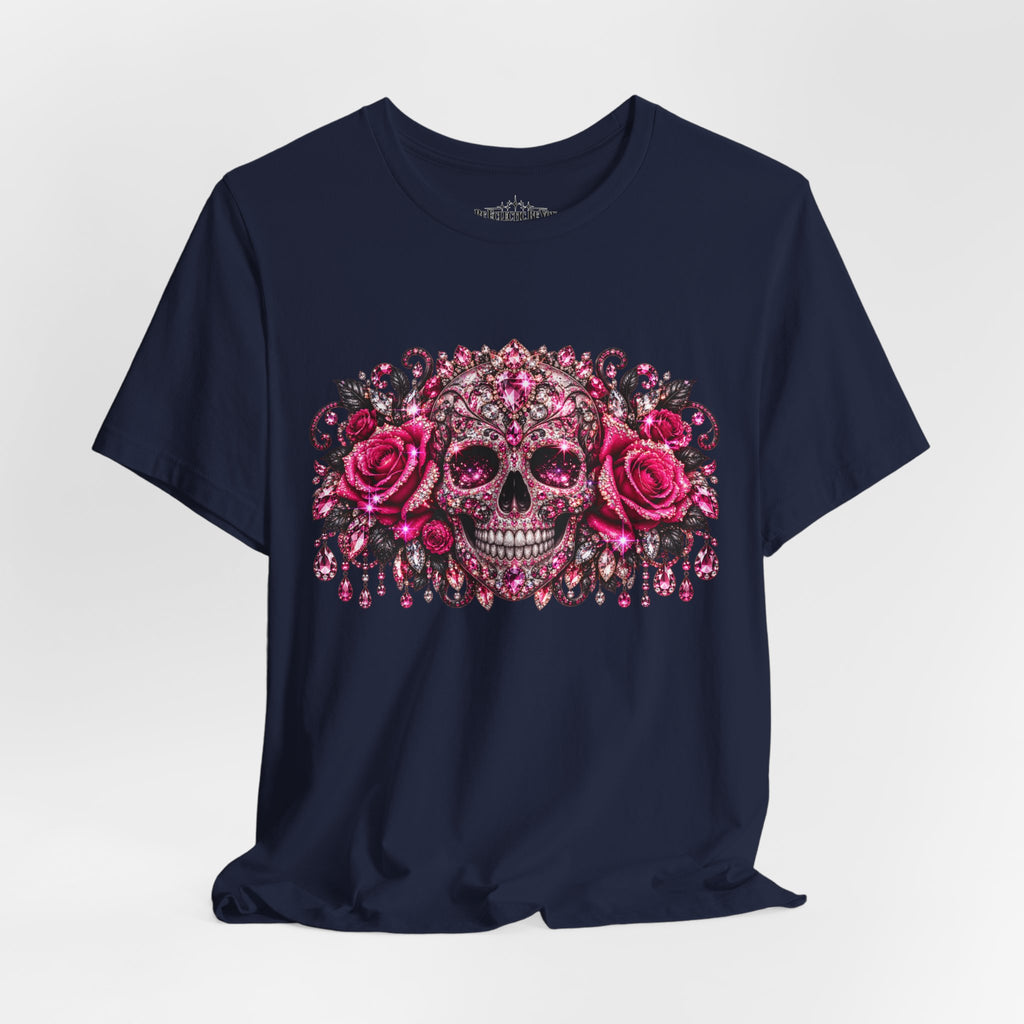 Sugar Skull Roses Gothic T-Shirt