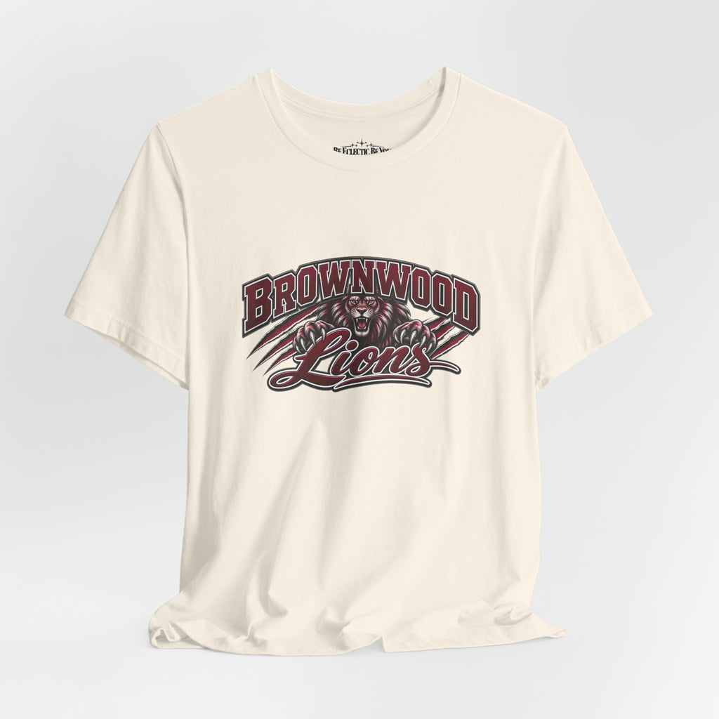 Brownwood Lions Vintage School Graphic T-Shirt