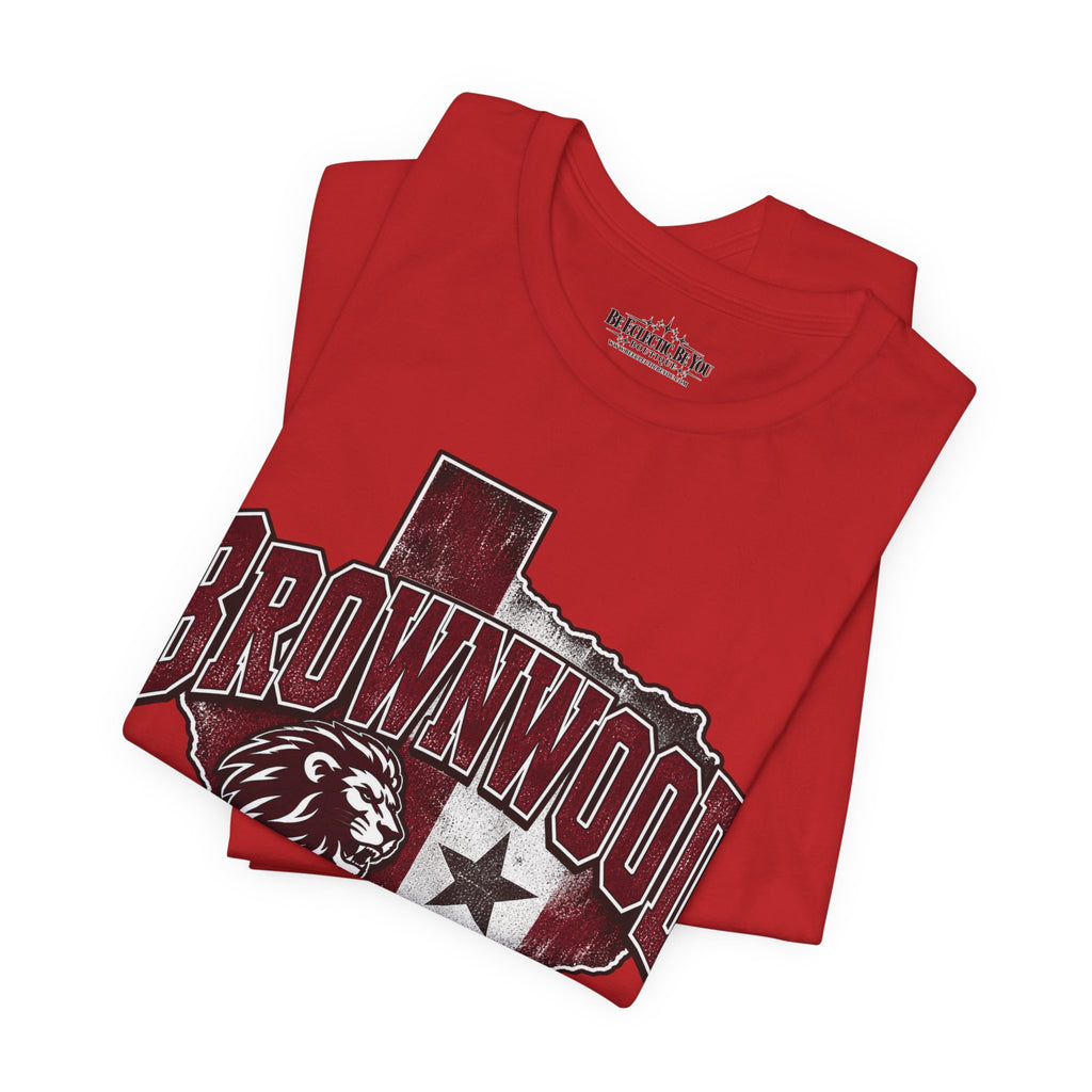 Brownwood Texas Lion Star Graphic T-Shirt