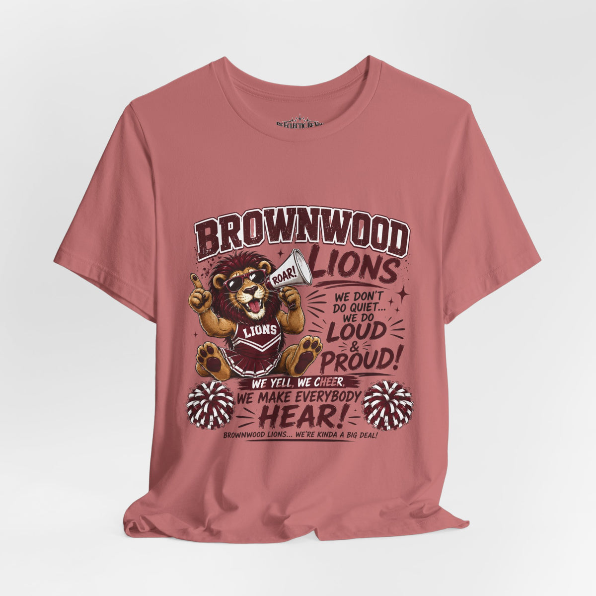Brownwood Lions Team Spirit Cheer Jersey Tee