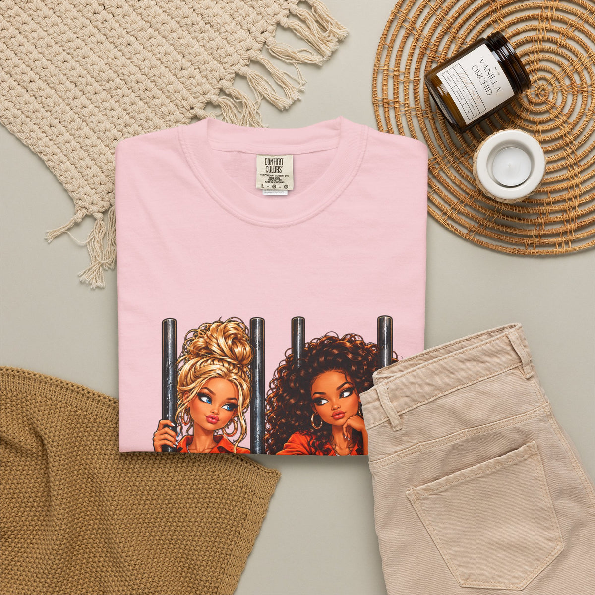 Prison BFFs Graphic T-Shirt — “Me and My Emergency Contact in the Same Emergency”
