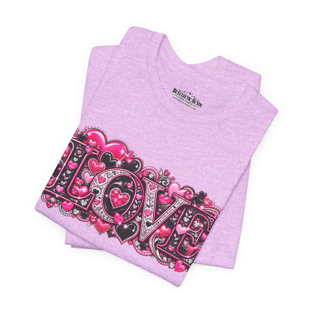 Love Graphic T-Shirt – Romantic Pink Valentine’s Day Tee