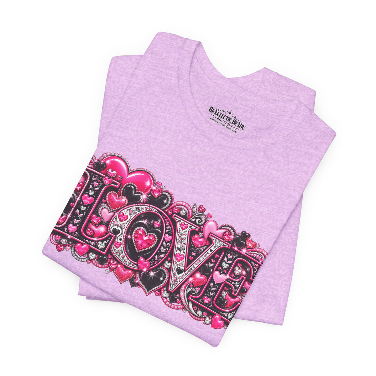 Love Graphic T-Shirt – Romantic Pink Valentine’s Day Tee