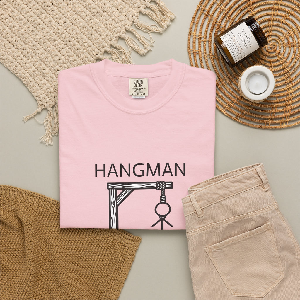 Hangman Game Unisex Garment-Dyed T-shirt