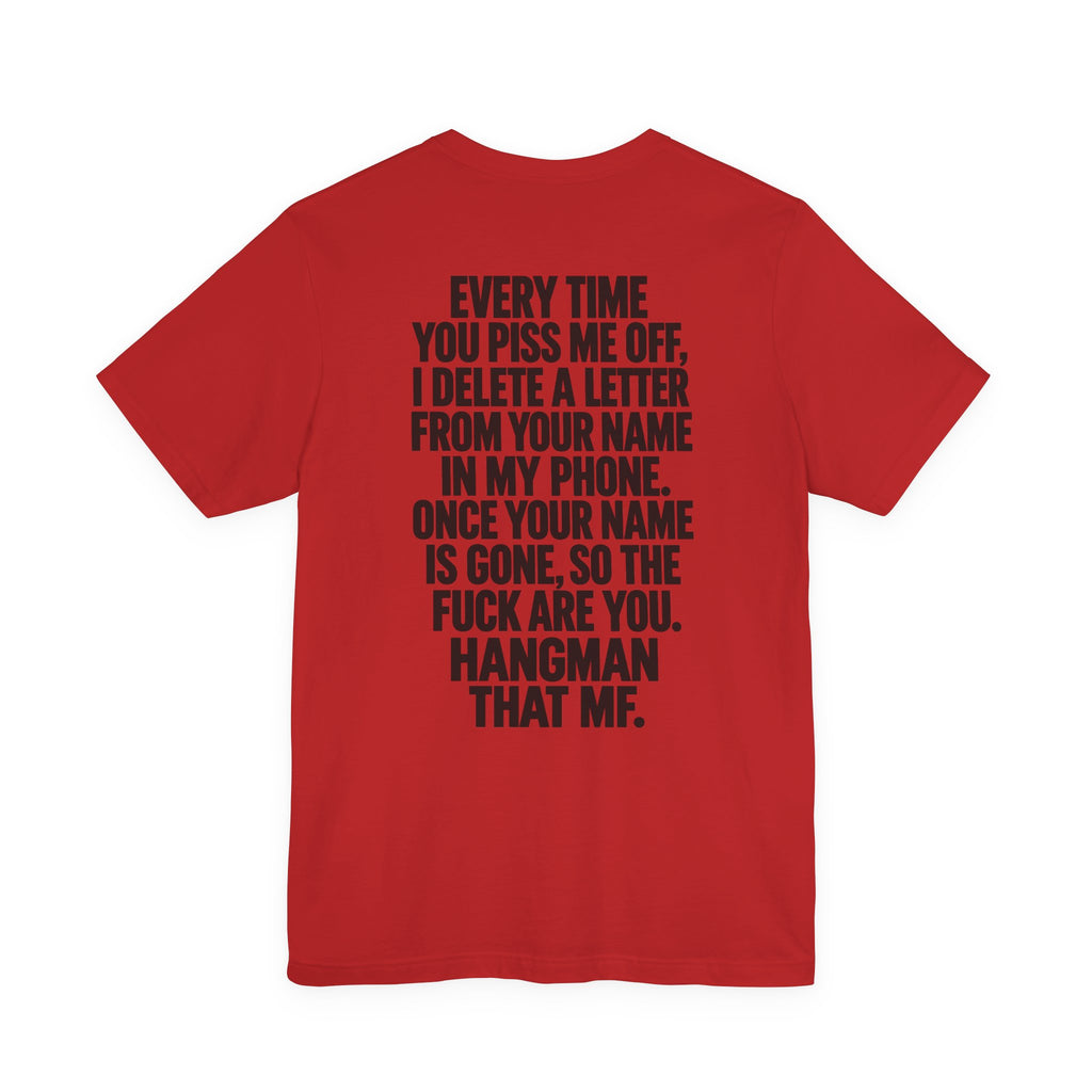 Hangman “F_C_ _FF” Graphic T-Shirt