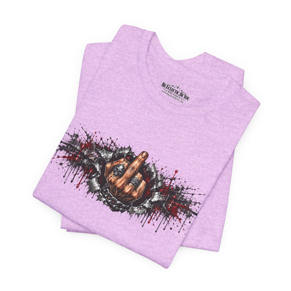 Rock On Hand Gesture Graphic T-Shirt