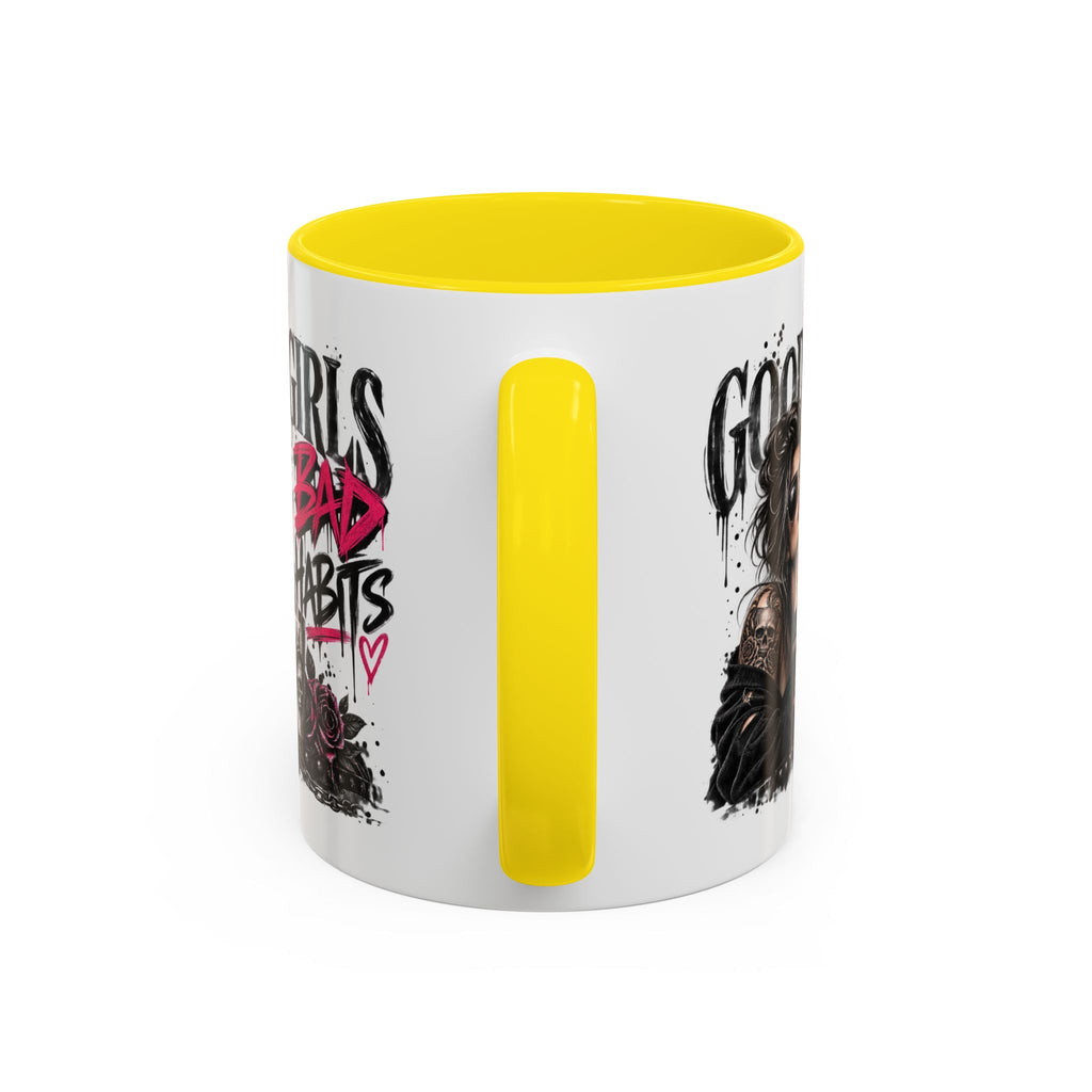 Good Girls Bad Habits Skull & Crown Mug
