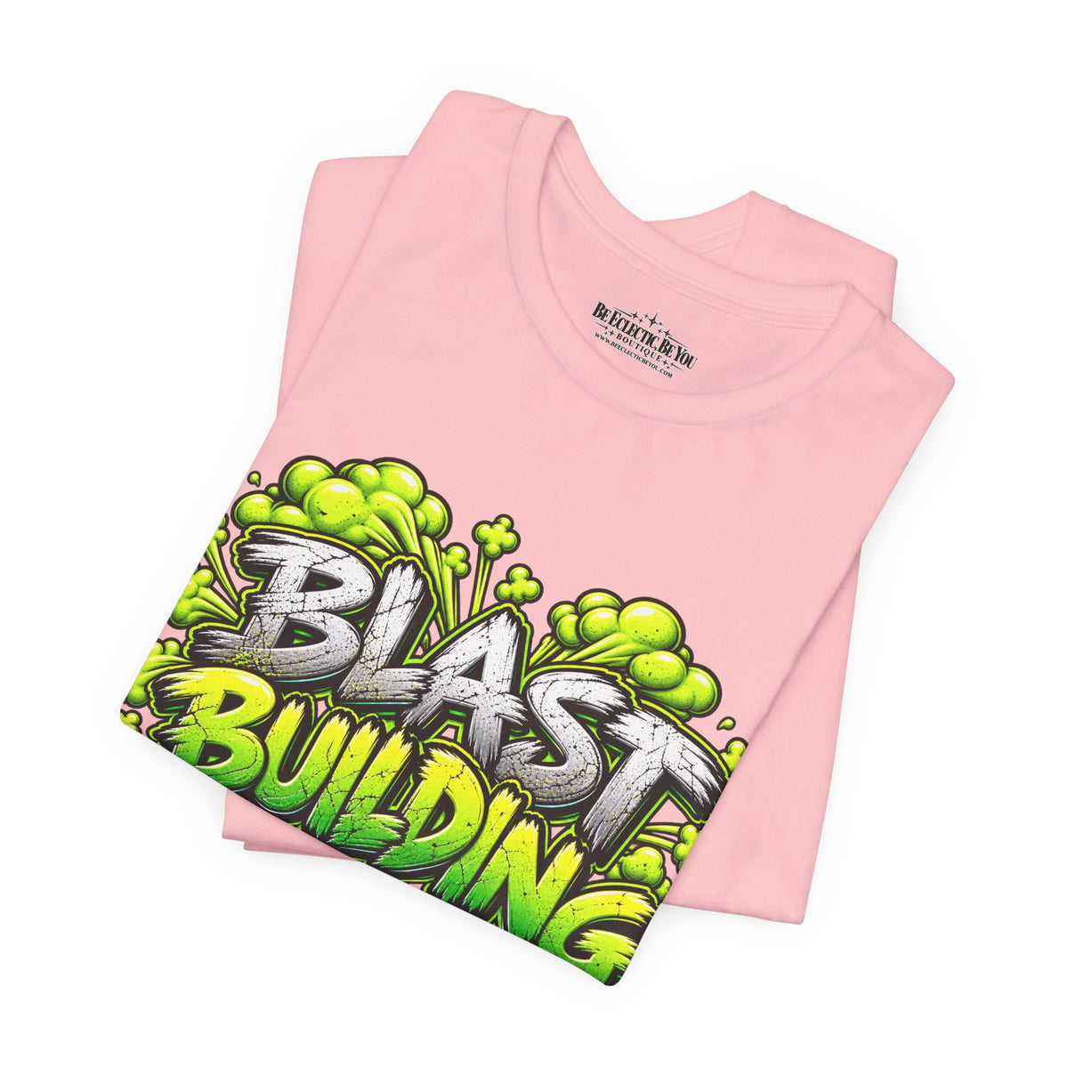 Blast Building Warning Blast Zone Graphic T-Shirt