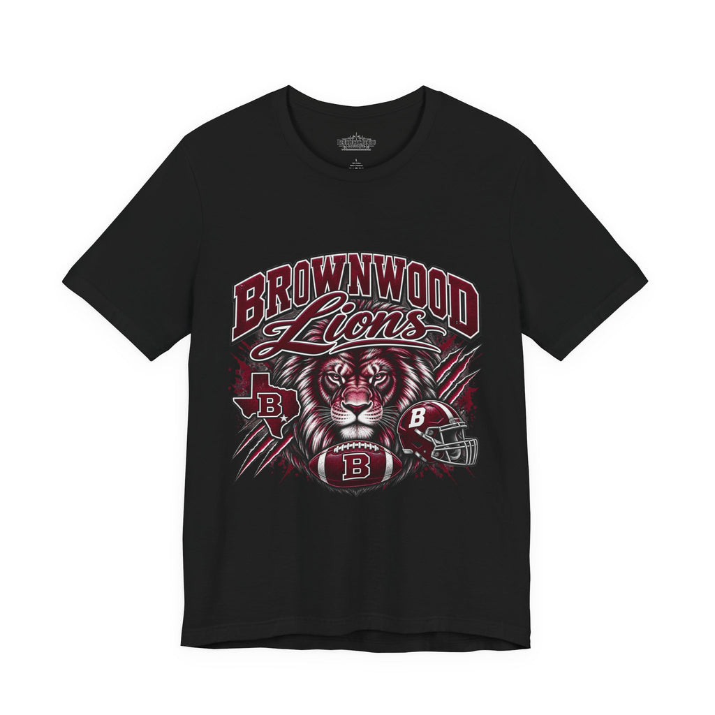 Brownwood Lions Mascot Jersey T-Shirt