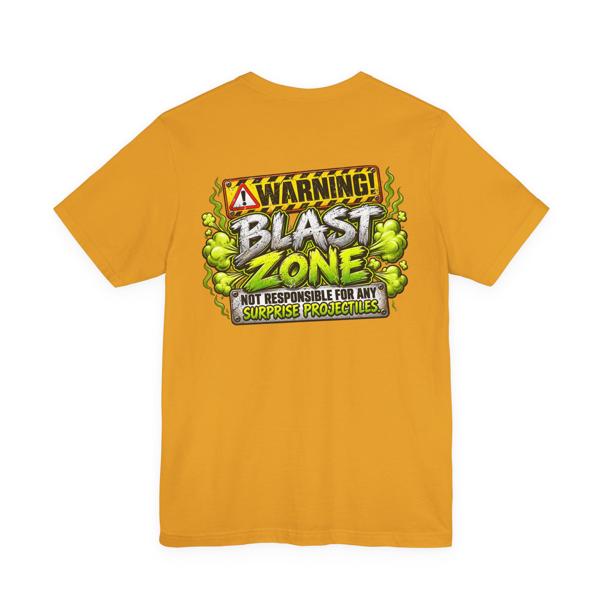 Blast Building Warning Blast Zone Graphic T-Shirt