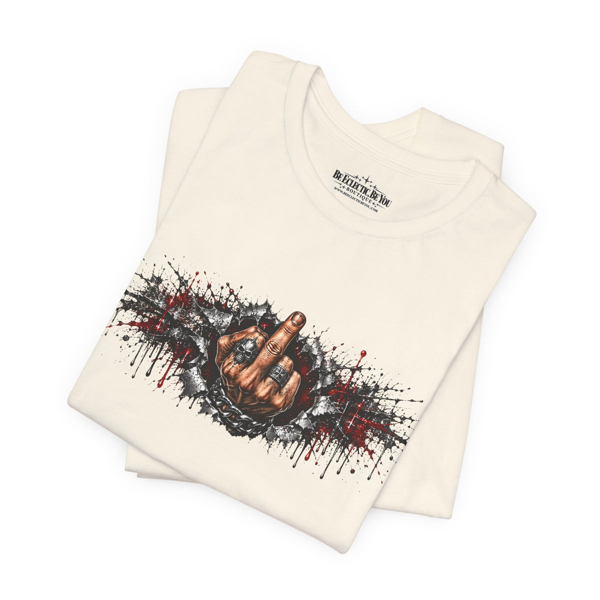 Rock On Hand Gesture Graphic T-Shirt