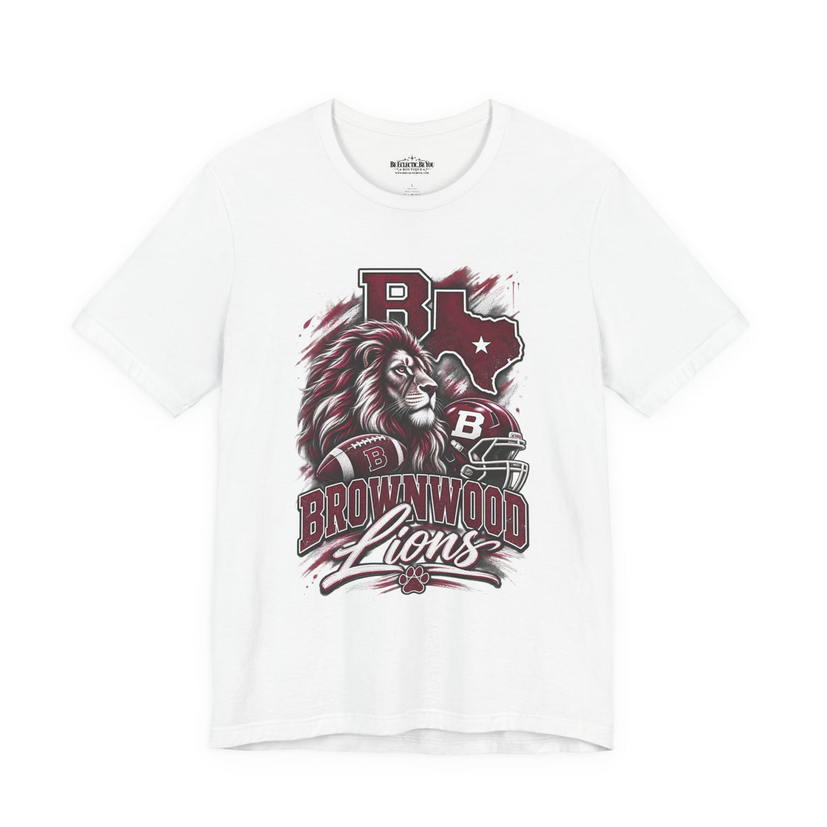 Brownwood Lions Mascot Graphic T-Shirt
