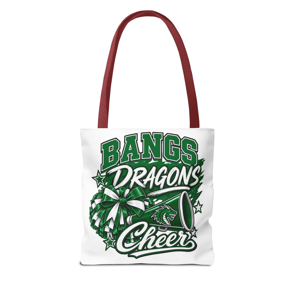 Bangs Dragons Cheer Tote Bag – Pom-Pom & Megaphone School Spirit Tote