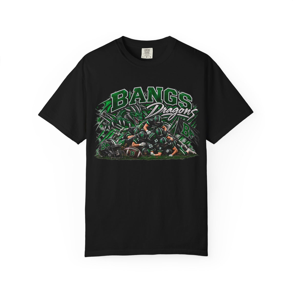 Dragon Team Graphic T-Shirt — “Bangs Dragons” School Spirit Tee