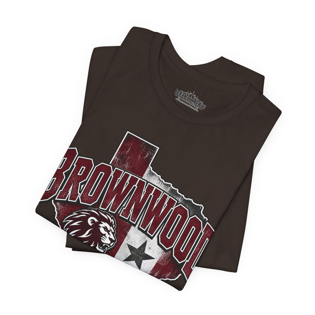 Brownwood Texas Lion Star Graphic T-Shirt