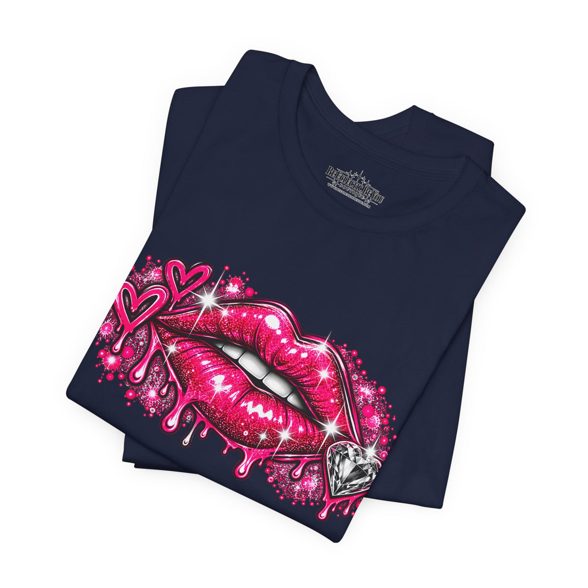 Sparkly Pink Lips Graphic Tee