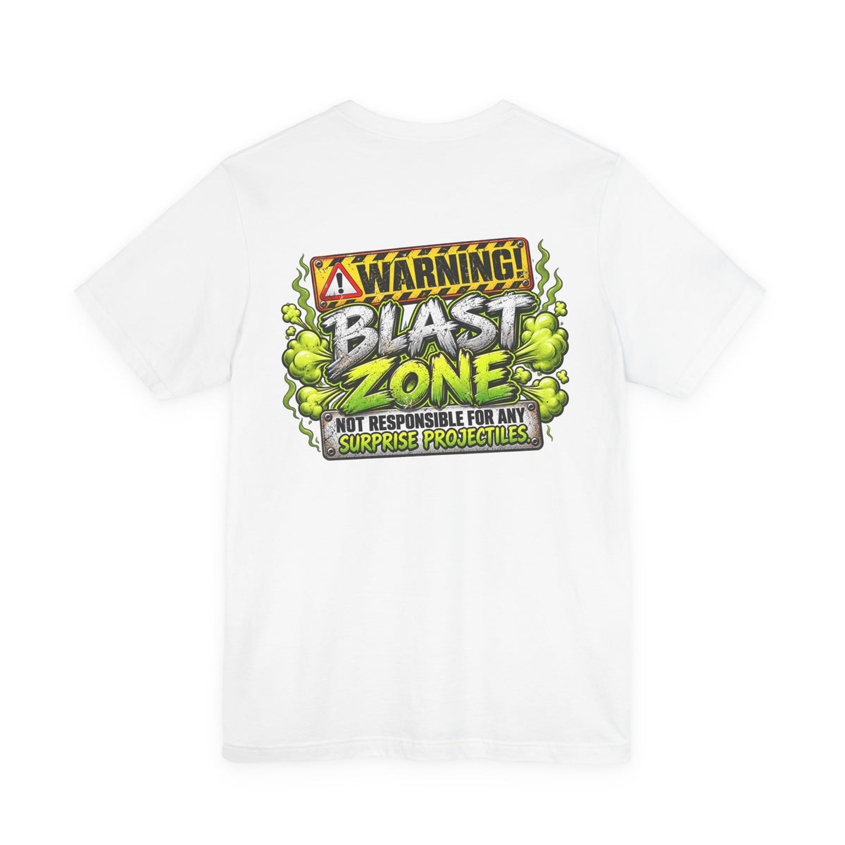 Blast Building Warning Zone Graphic Tee