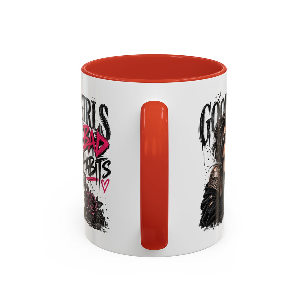 Good Girls Bad Habits Skull & Crown Mug