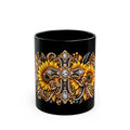 Ornate Sunflower Cross Design