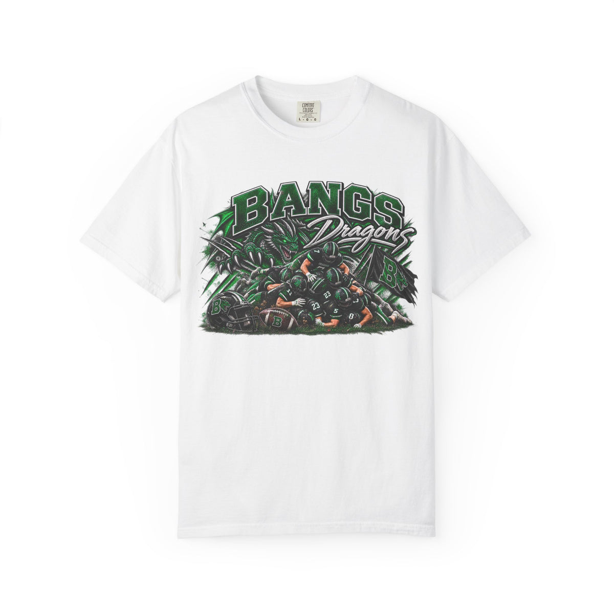 Dragon Team Graphic T-Shirt — “Bangs Dragons” School Spirit Tee