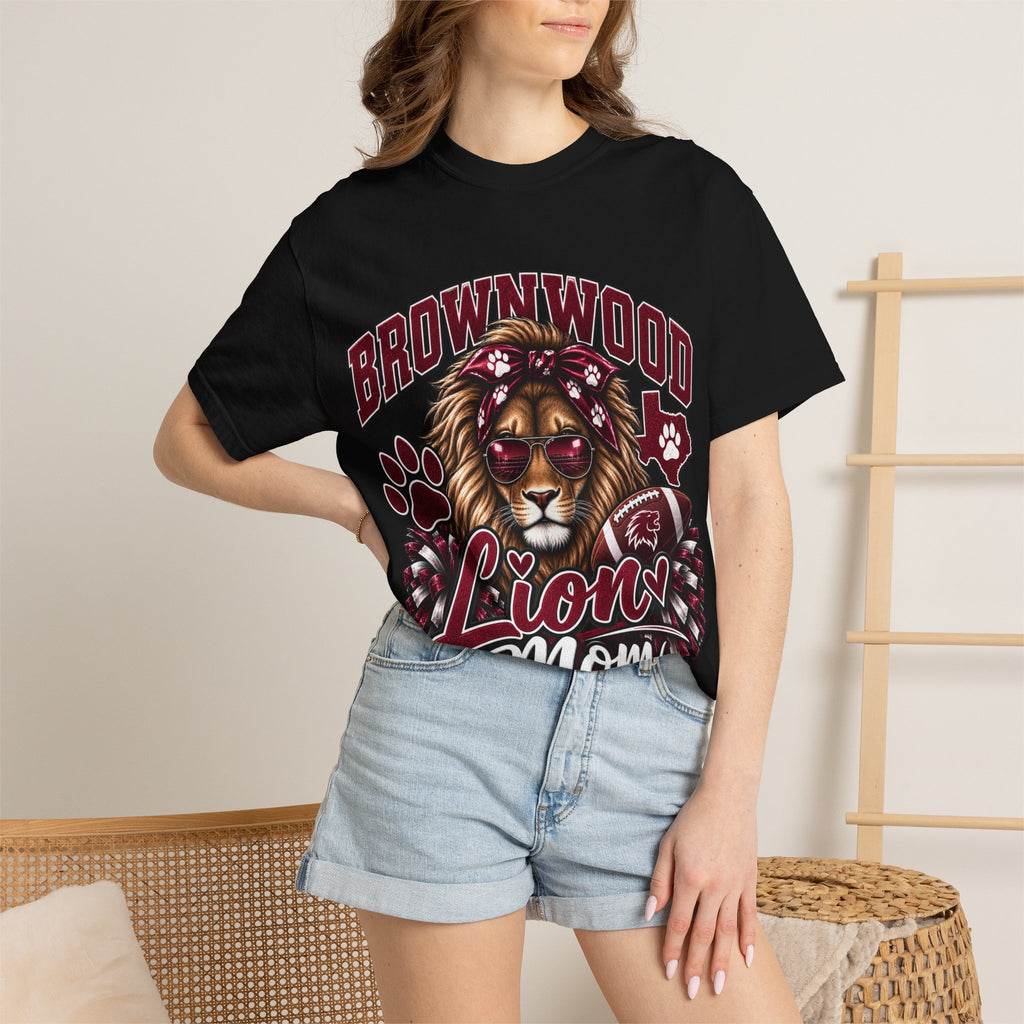 Brownwood Lion Mom T-Shirt — School Spirit Lioness Tee
