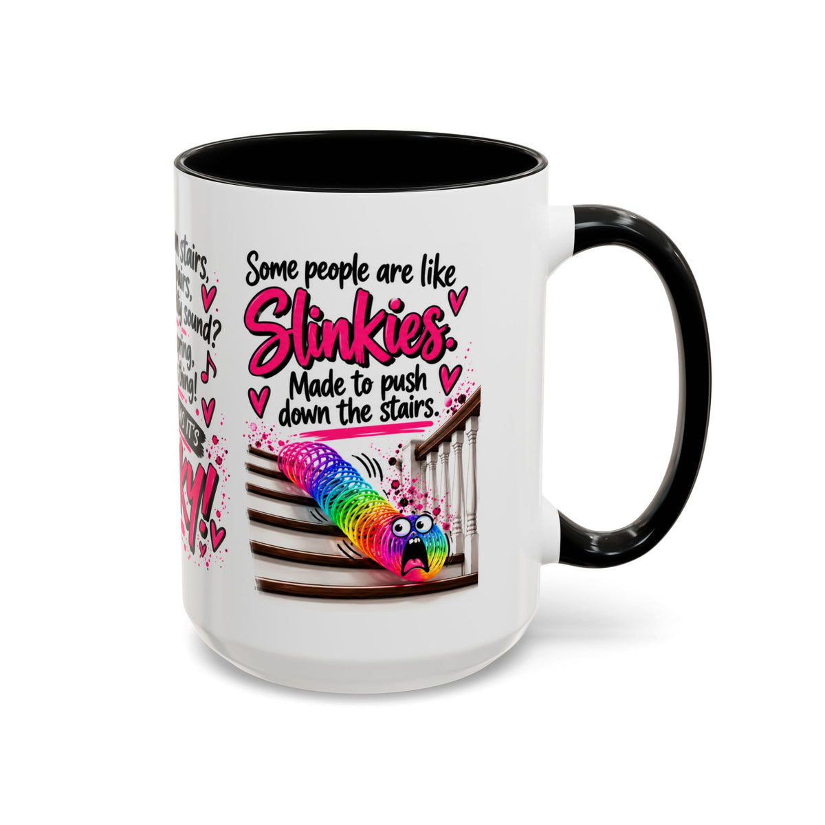 Slinky Coffee Mug — Funny Rainbow Slinky Gift for Friends & Teachers