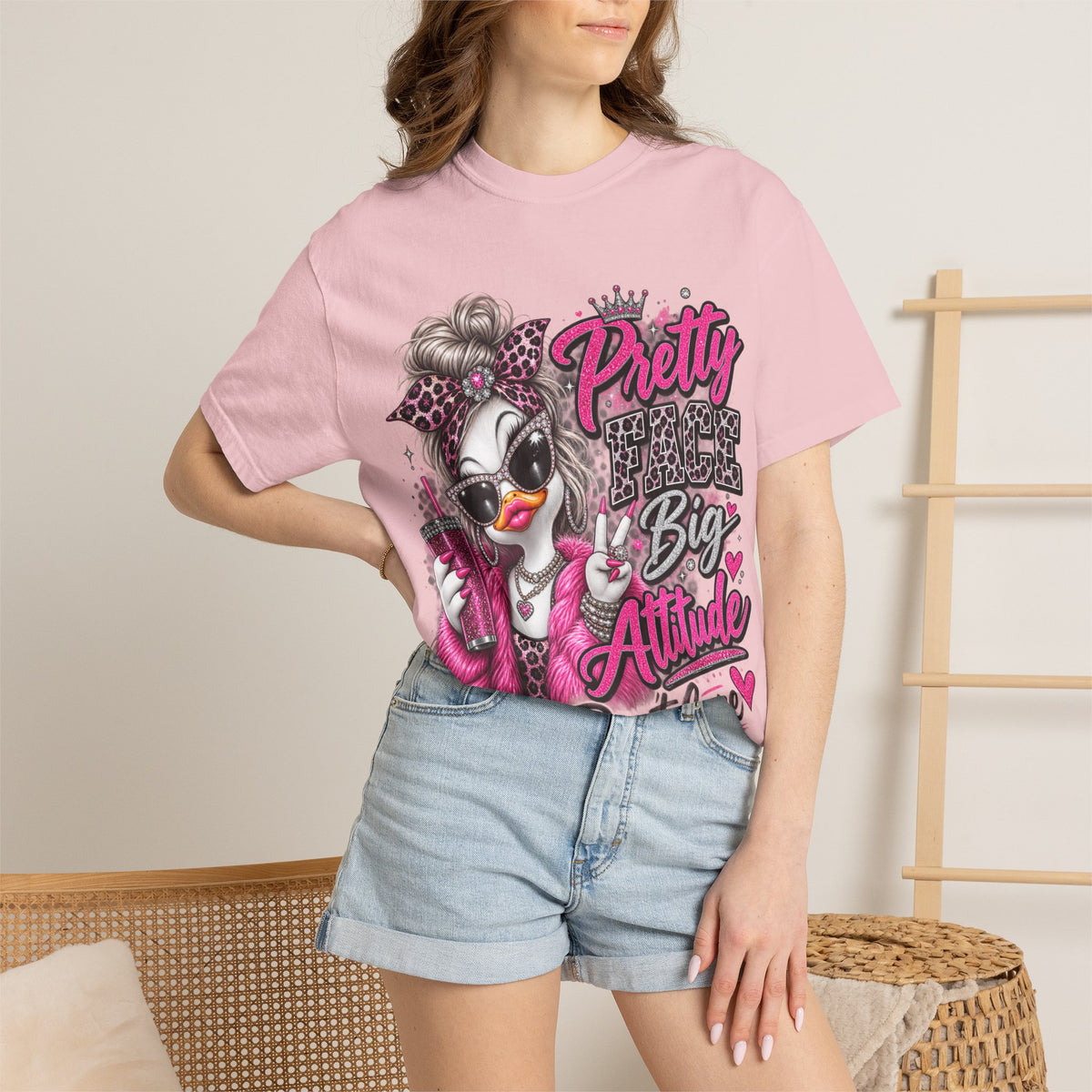 Pretty Big Attitude T‑Shirt — Cute Sassy Graphic Tee