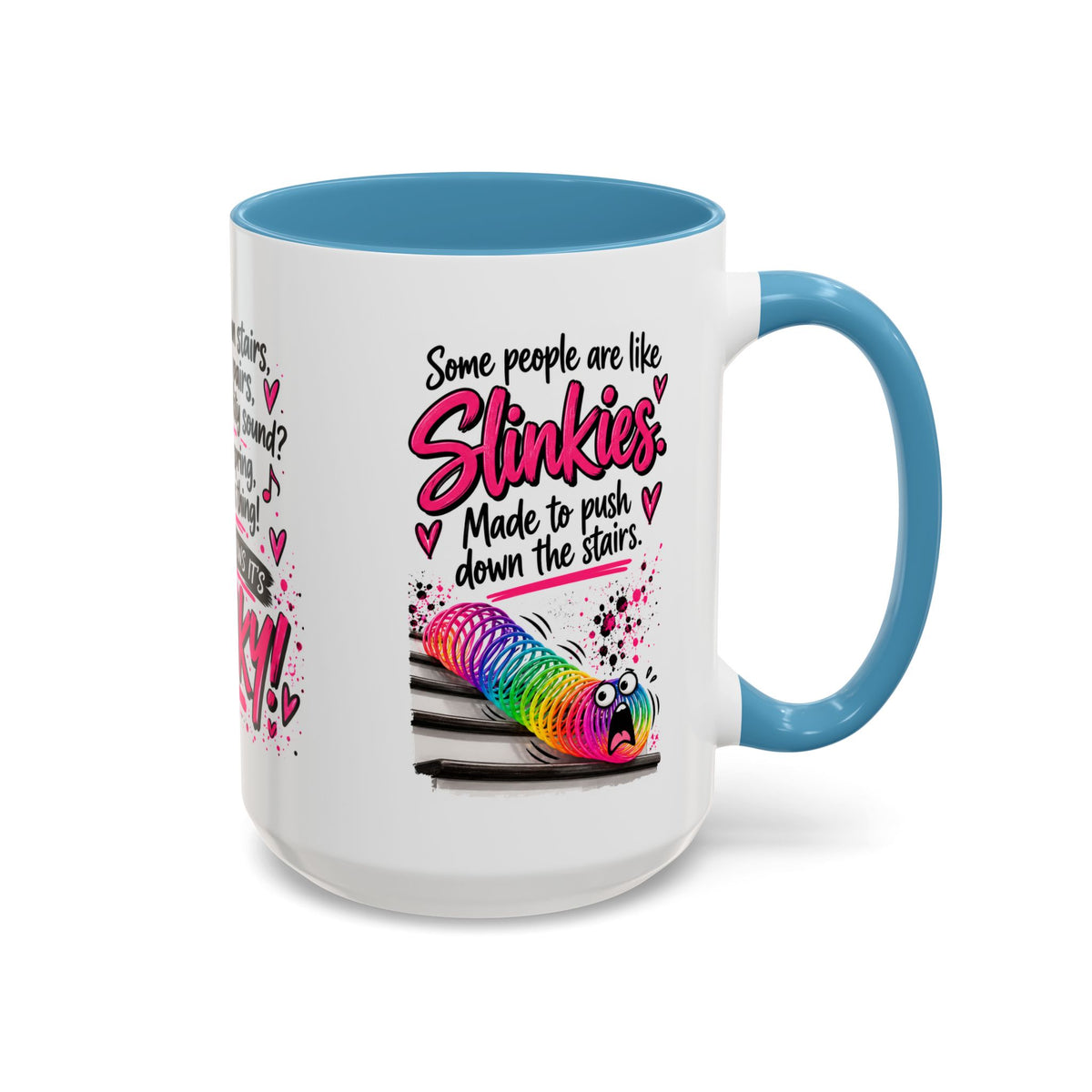 Slinky Coffee Mug — Funny Retro Toy Quote Accent Mug (11/15 oz)