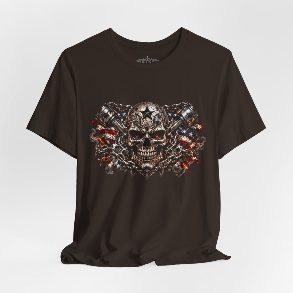 Skull and Chains Gothic Metal T-Shirt
