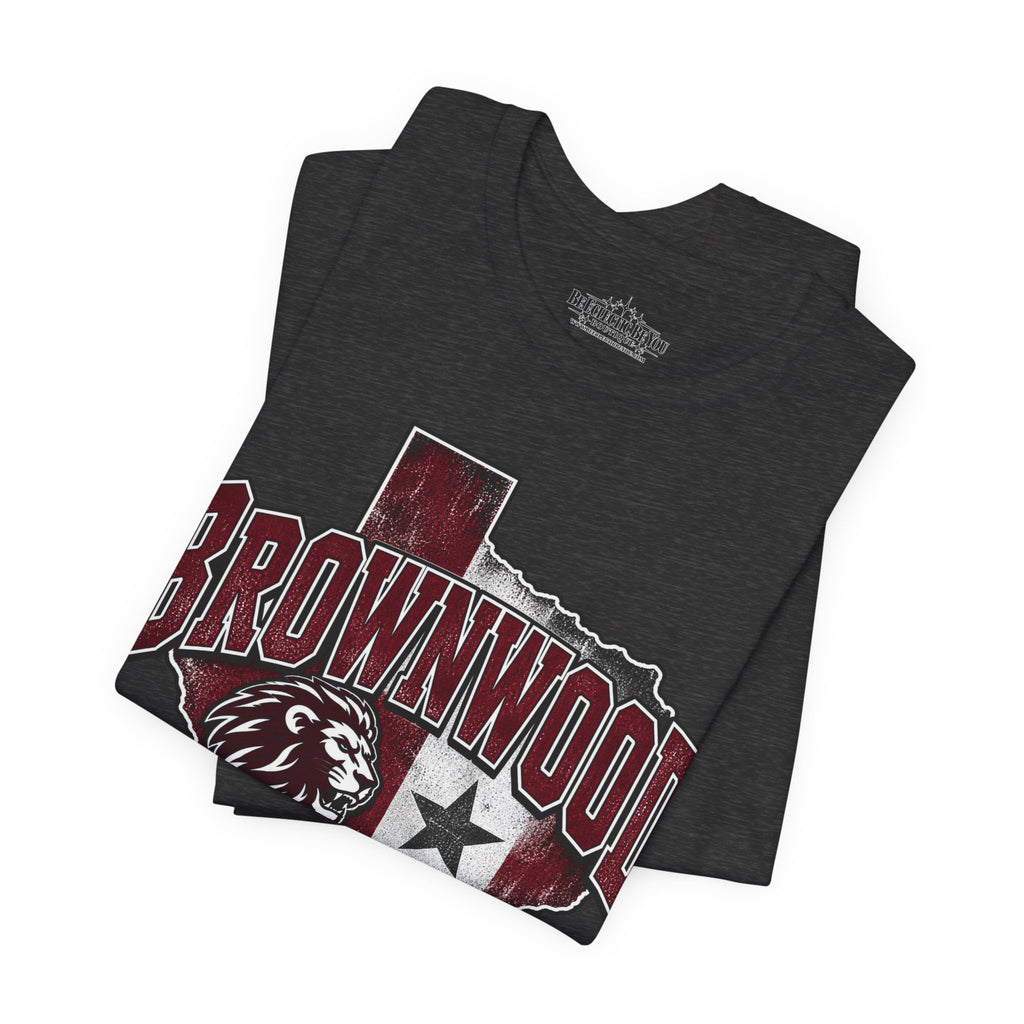Brownwood Texas Lion Star Graphic T-Shirt